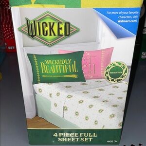WICKED Full size 4 PC Sheet set